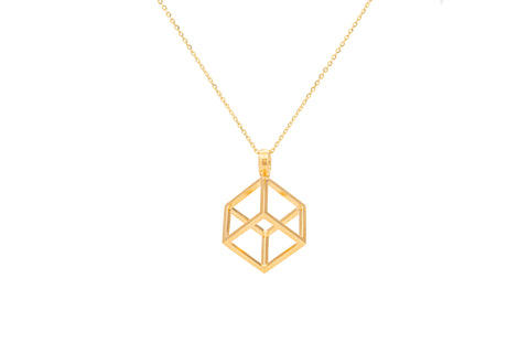 COLLAR CUBO SUEÑOS PLATÓNICOS