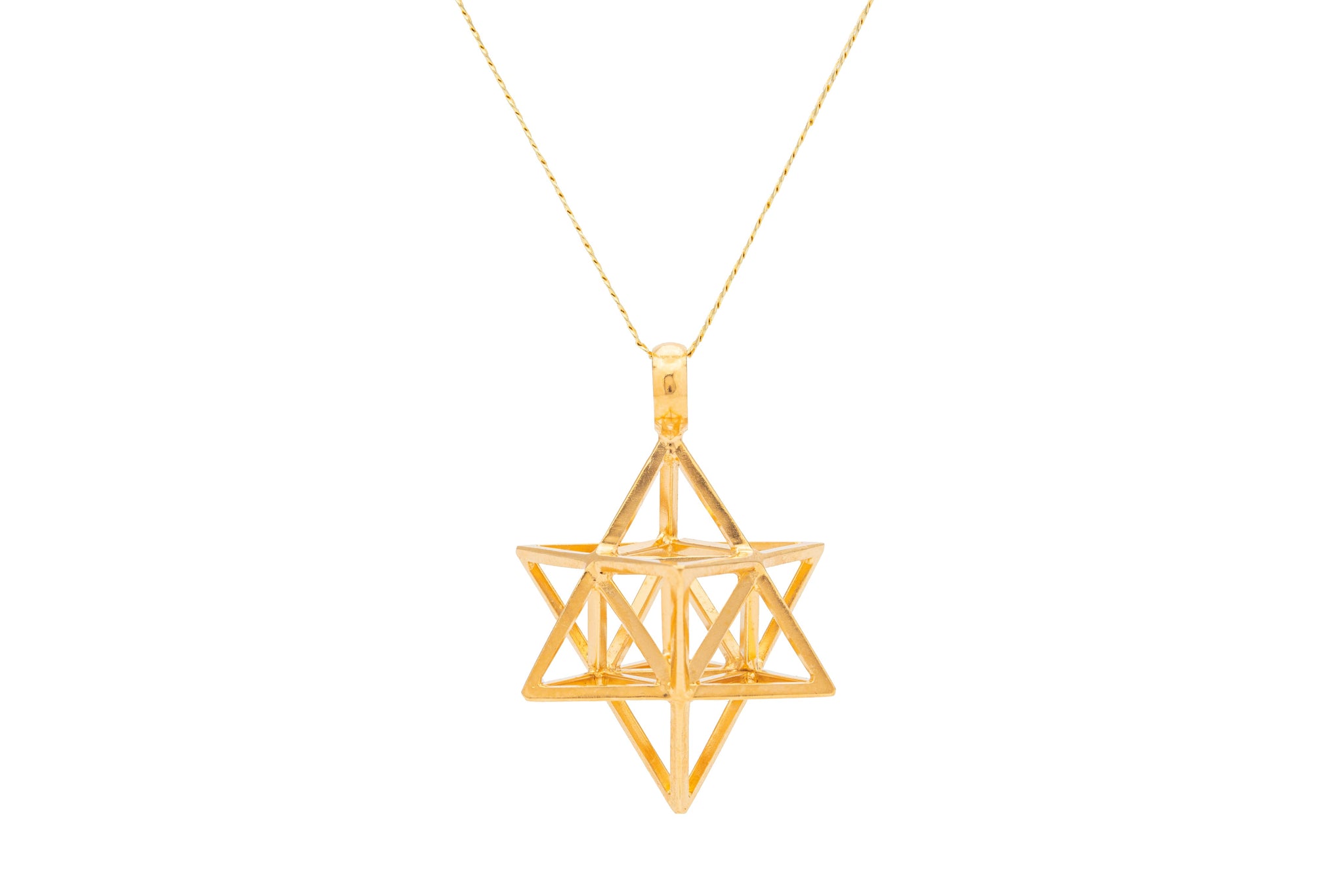COLLAR SOLIDO SUEÑOS PLATÓNICOS ESTRELLA TRIPLE
