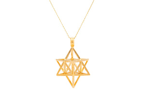 COLLAR SOLIDO SUEÑOS PLATÓNICOS ESTRELLA TRIPLE