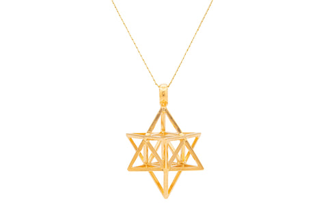 COLLAR SOLIDO SUEÑOS PLATÓNICOS ESTRELLA TRIPLE