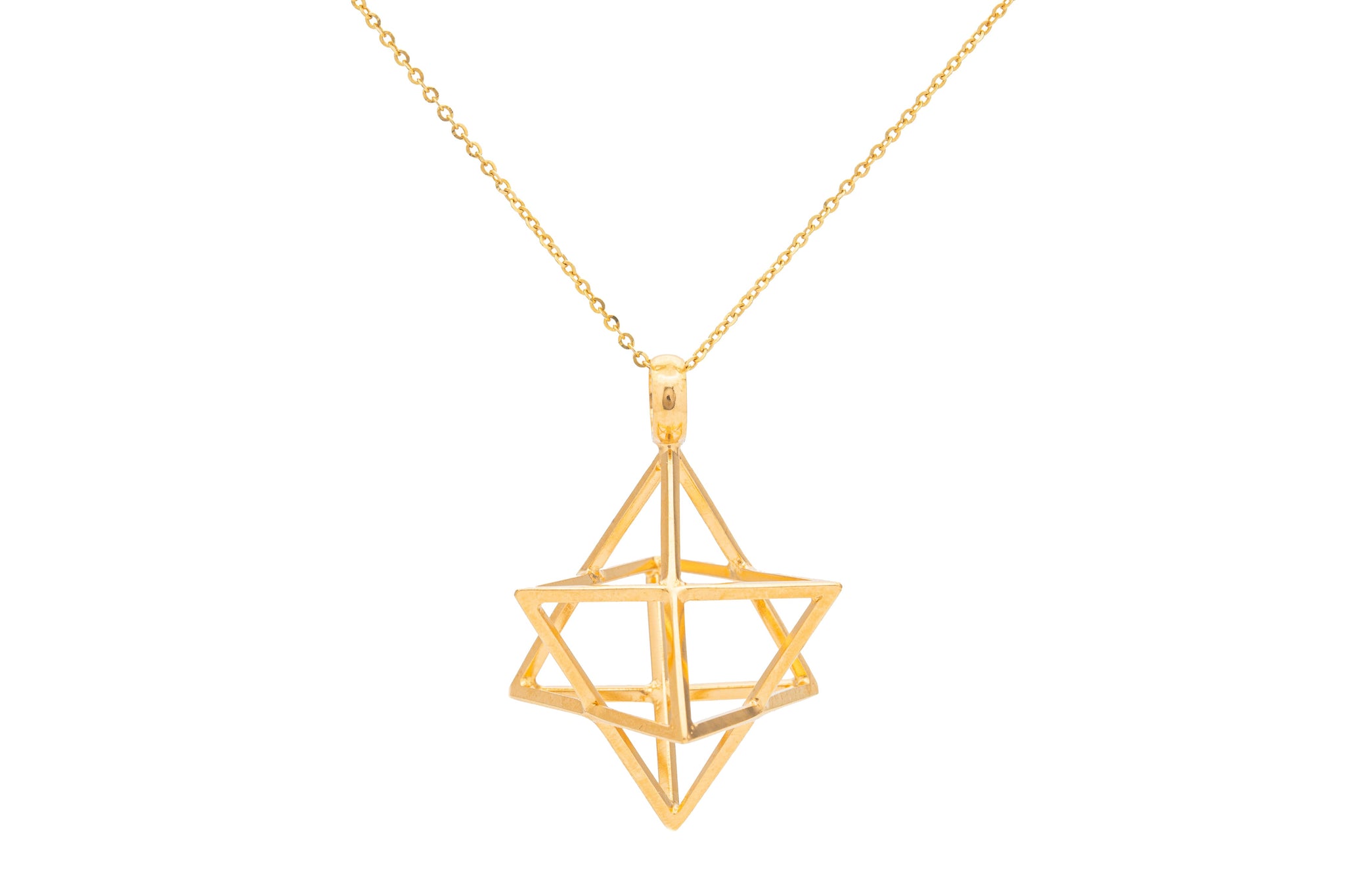 COLLAR  ESTRELLA DOBLE SUEÑOS PLATÓNICOS