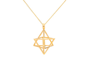 COLLAR  ESTRELLA DOBLE SUEÑOS PLATÓNICOS