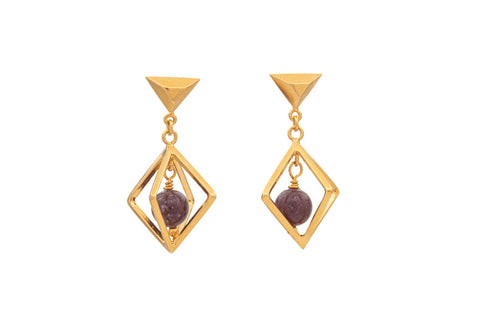 ARETE ROMBO SUEÑOS PLATÓNICOS CON RUBELITA (TURMALINA ROSA)