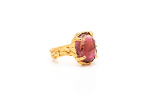 ANILLO QUETZAL TURMALINA ROSA