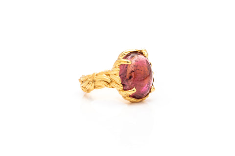 ANILLO QUETZAL TURMALINA ROSA