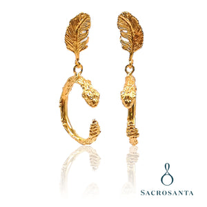 ARETE PLUMA CON QUETZAL