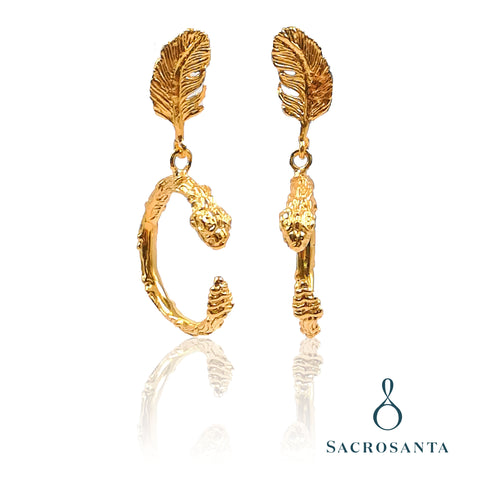 ARETE PLUMA CON QUETZAL