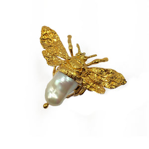 ANILLO ABEJA CON PIEDRA