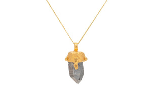 COLLAR MEZQUITE CON CUARZO