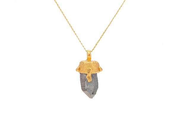 COLLAR MEZQUITE CON CUARZO