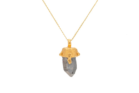 COLLAR MEZQUITE CON CUARZO
