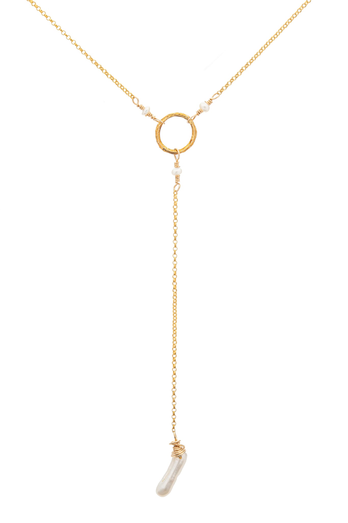 COLLAR CORBATERO CON PERLA BIRMANA