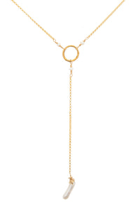 COLLAR CORBATERO CON PERLA BIRMANA