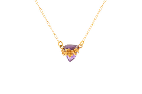 COLLAR CUARZO CORONA DE FLORES