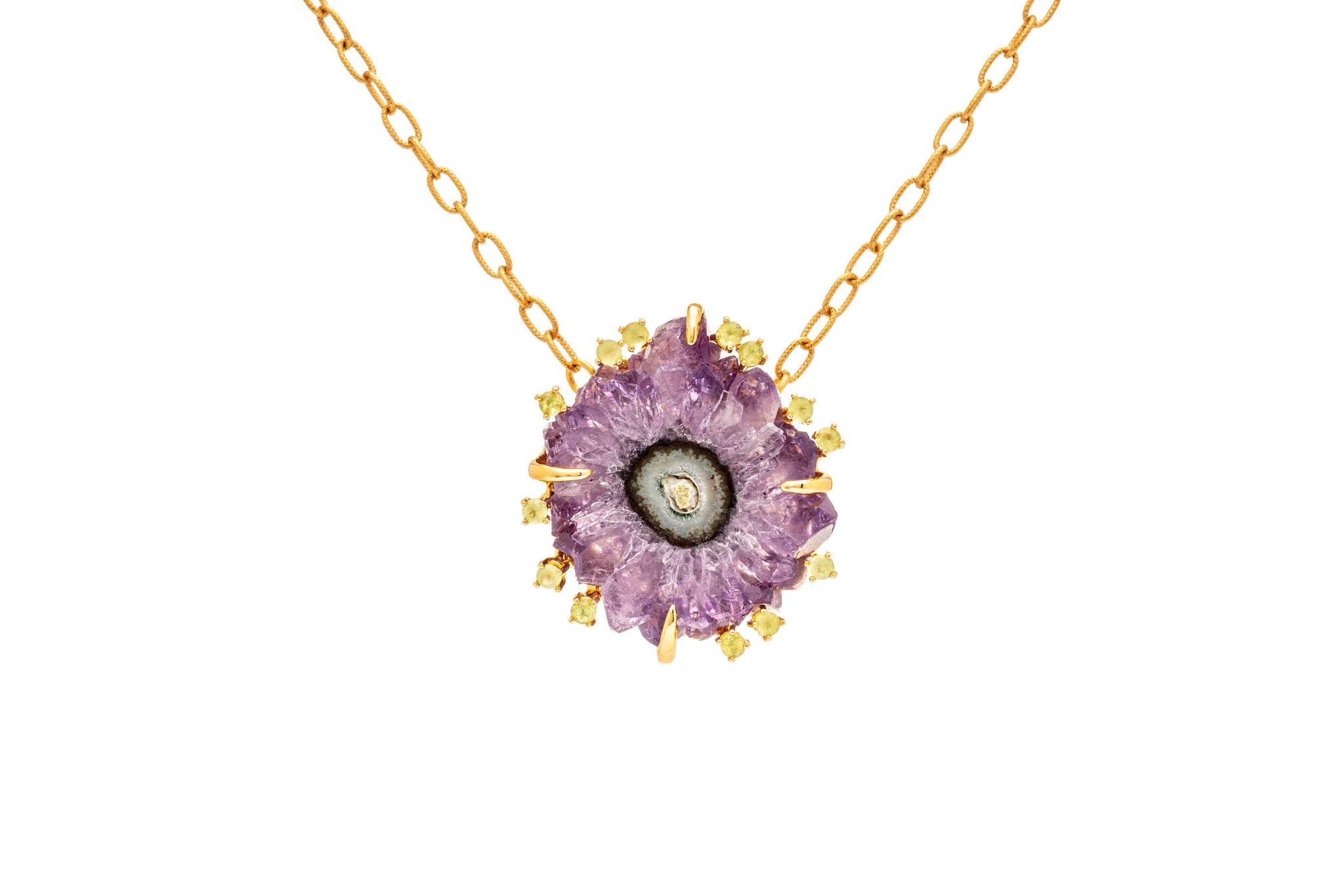 COLLAR CUARZO SOLAR CON TURMALINAS