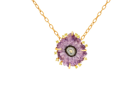 COLLAR CUARZO SOLAR CON TURMALINAS
