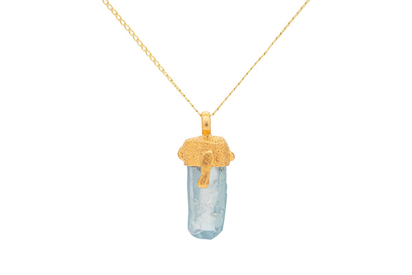 COLLAR MEZQUITE CON CUARZO