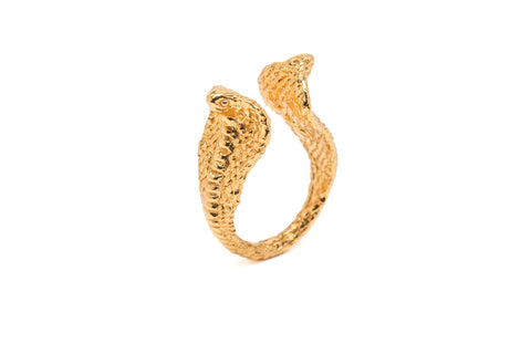 ANILLO COBRA DOS CABEZAS
