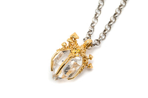 COLLAR BOSQUE CON DIAMANTE HERKIMER