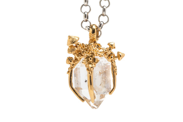 COLLAR BOSQUE CON DIAMANTE HERKIMER