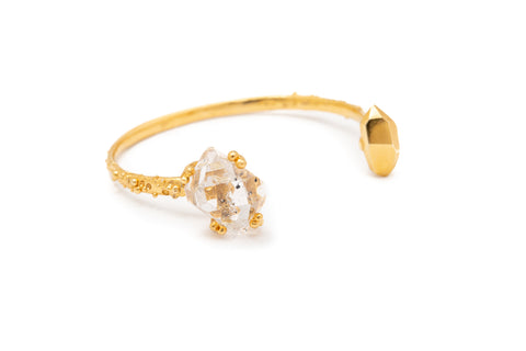 ARO CUARZO DIAMANTE HERKIMER