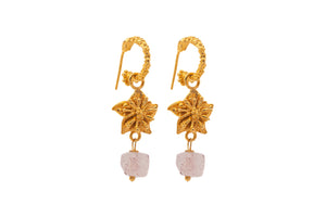ARRACADA FLOR ESTRELLA CON PIEDRA