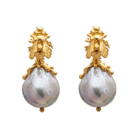 ARETE ABEJA MIEL PERLA BARROCA.