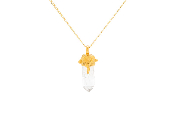 COLLAR MEZQUITE CON CUARZO