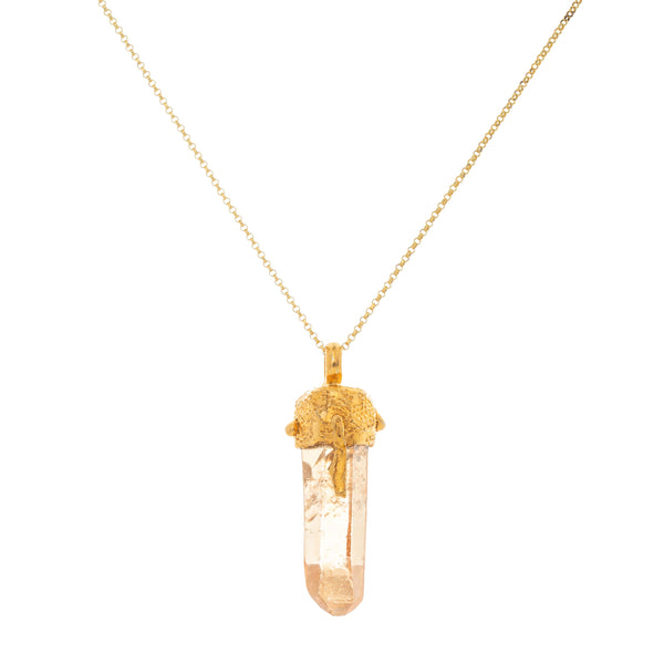 COLLAR MEZQUITE CON CUARZO