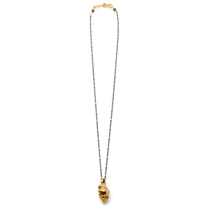 COLLAR CORAZON VERDADERO CON CALAVERA "Muero de amor"