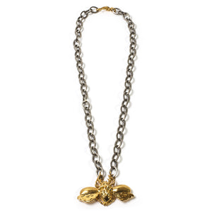 COLLAR ESCARABAJO CORAZÓN VERDADERO