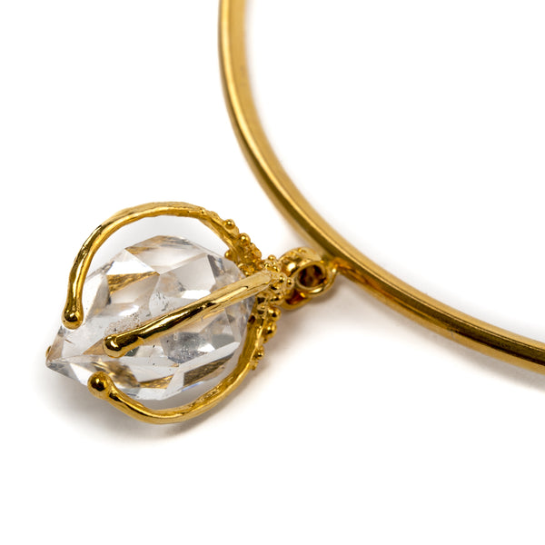 GARGANTILLA CUARZO DIAMANTE HERKIMER